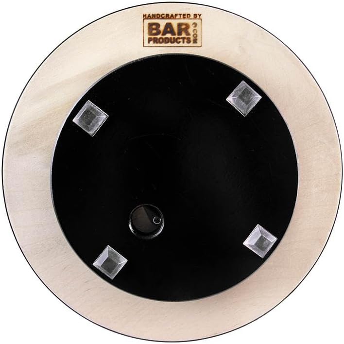 Handcrafted Blue Marble Lazy Susan - Elegant Dark Birchwood. Effortless Rotation, Stable Base, Ideal for Dining, Kitchen, or as a Spice Organizer (16 Inch)