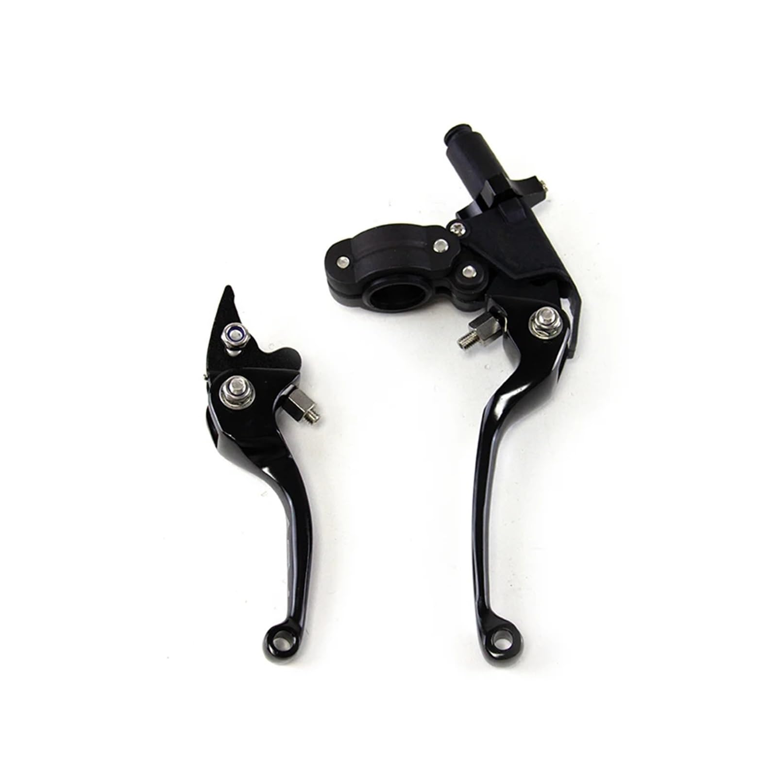 Drovian Black Hydraulic Brakes Motorcycle Clutch Brake Handle Drum Lever Vehicle Handlebar Bull Horn For Asv(Black)