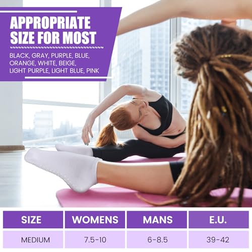 Image of Liitrsh 60 or 150 Pairs Pilates Grip Socks Bulk Unisex Non Slip Yoga Grippy Socks Woman for Adults Yoga Pilates Hospital