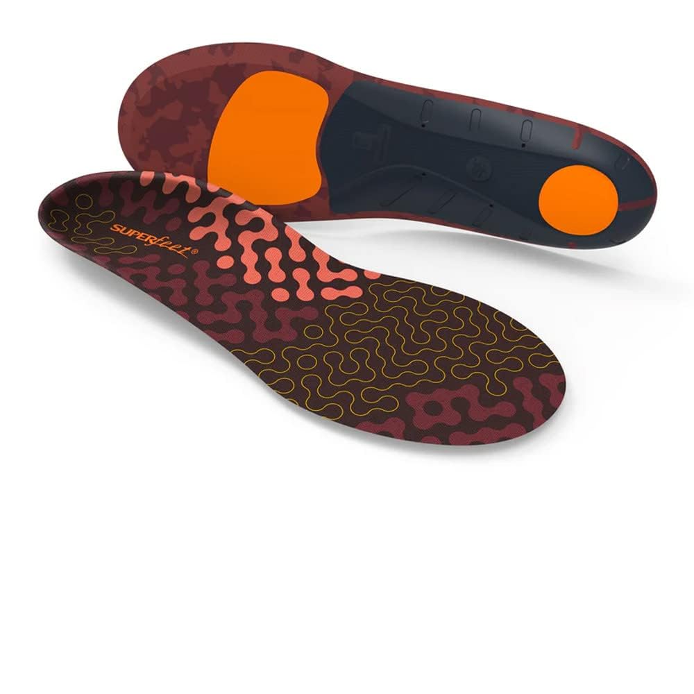 Superfeet Run Cushion Low Arch Insoles - Low Arch Support - Trim-to-Fit Inserts for Running Shoes - Professional Grade - 11.5-13 Men / 12.5-14 Women