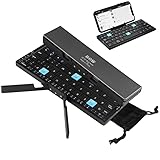【Supporto magnetico】Il supporto può sostenere iPad con una dimensione massima di 11 pollici (non supporta dimensioni superiori a 11 pollici). Prima dell'acquisto, si prega di notare che questa mini tastiera Bluetooth ha una semplice disposizione a 60 tasti 