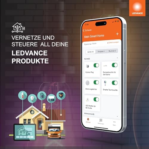 LEDVANCE WIFI LED lampa podłogowa RGBW, biały 2700-6500k, 1400mm