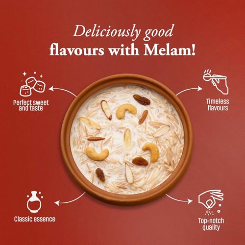 Image of Melam Easy Vermicelli Kheer Mix (200g) Pack of 9 | Instant Sweet & Creamy Semiya Payasam | Rich, Smooth & Delicious Indian Dessert in Minutes