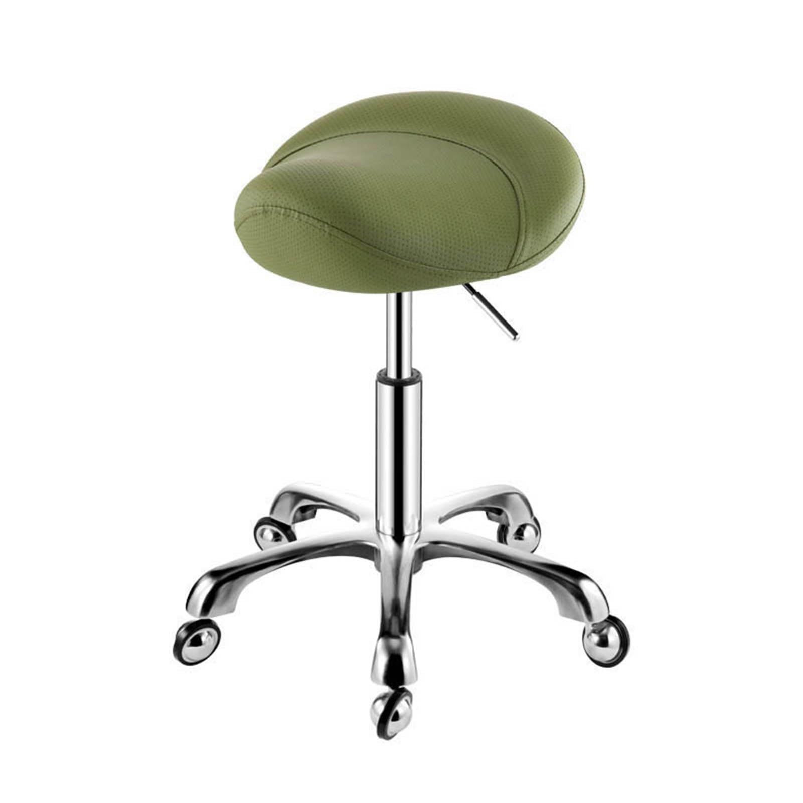 Ergonomic Wobble Stool,Hydraulic Rolling Swivel Adjustable Chair,for Hair Beauty Salon Lab Dental Massage Office Home(Green)