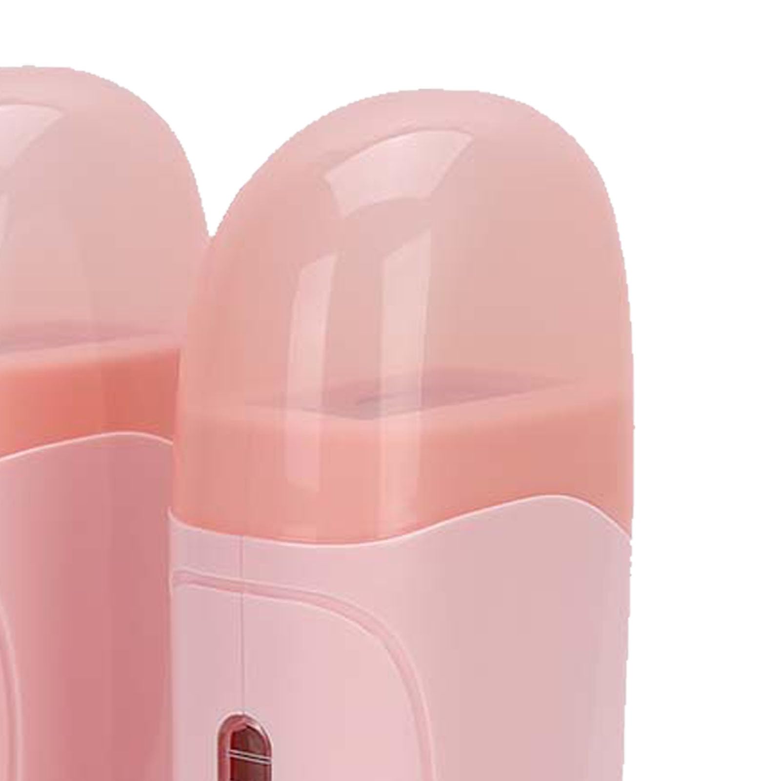 Scaldacera a rullo doppio per depilazione, scaldacera professionale, dispositivo per la depilazione a rullo, macchina per la depilazione, per una pelle liscia - Rosa (110V)