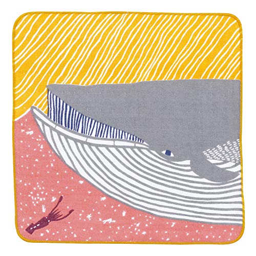 むす美 katakata ふわふわ タオル ナガスクジラ ピンク 70020-104