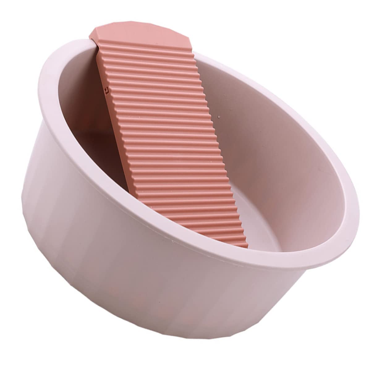 Bassine à Laver Planche à Laver, Grand Format Rose en Pp | Trempage du Linge et Nettoyage au Camping, Usage Multi-usage, Adaptée au Visage la Vaisselle
