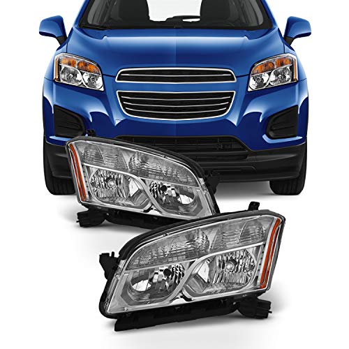AKKON - Fits 2015 2016 Chevy Chevrolet Trax Halogen Models Headlights Housing Assembly - Pair