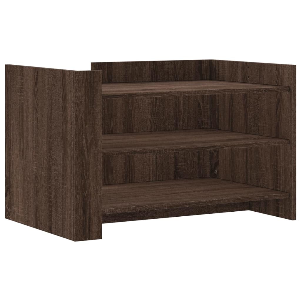 Mesa de centro Sonoma blanca 80 x 50 x 50 cm de material de madera con tablero estable y espacio de almacenamiento, elegante mesa de centro para el salón como mesa auxiliar fácil de limpiar