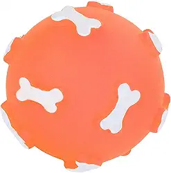 Tnfeeon Bola para Mastigar para Cães, Alívio da Ansiedade de Separação, Brinquedo para Limpeza de Dentes, Pontas Macias para Mastigação Segura, Vinil Não Tóxico, Brinquedo para Mastigar Durável para