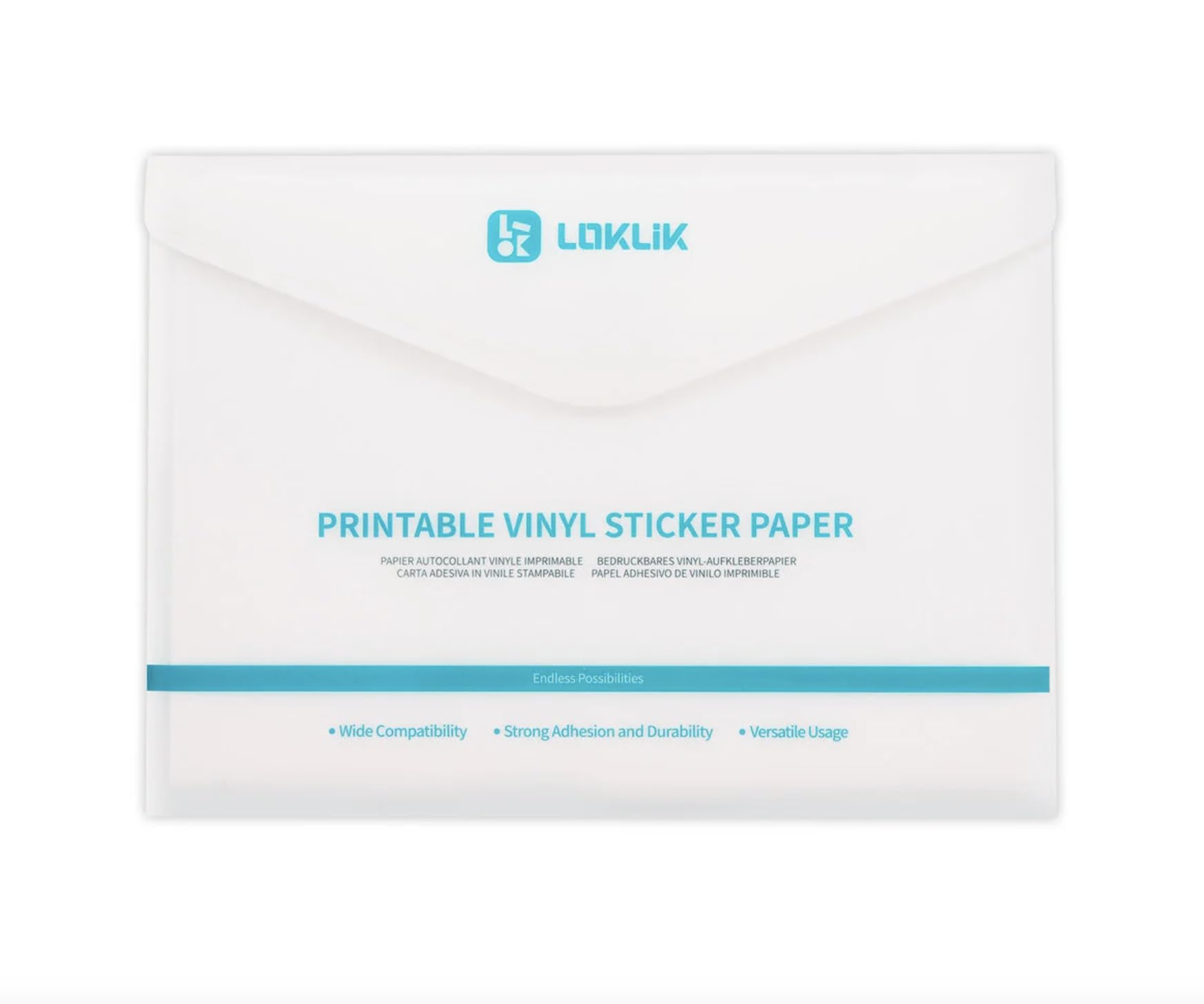 LOKLiK A4 Carta adesiva vinile opaca 20 fogli
