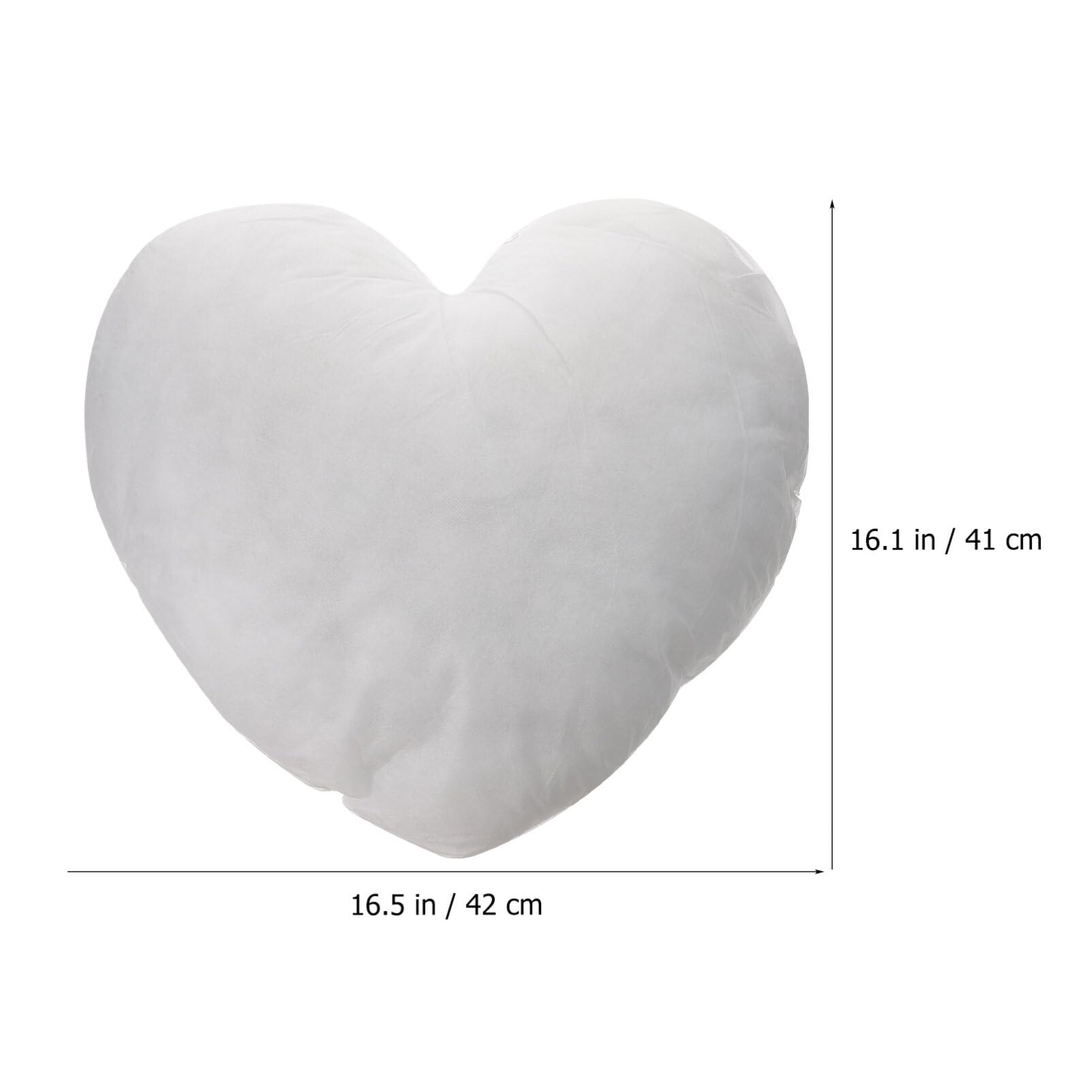ABOOFAN Pillow Heart Shape Filler Pp Cotton Polyester Decorative Throw Pillow Insert for Couch Car