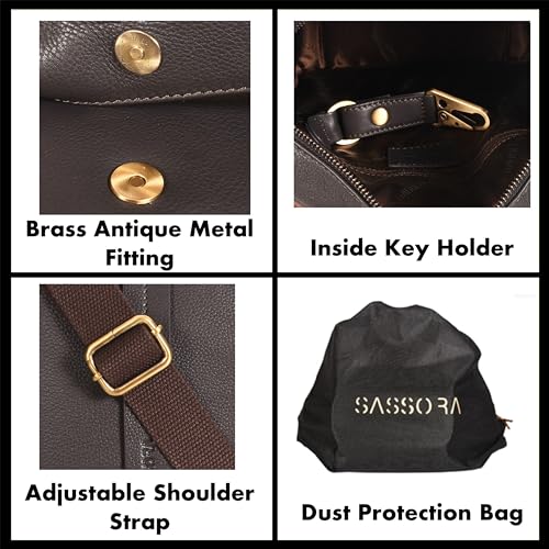 Image of Sassora Genuine Leather Men's Everyday Crossbody Bag /Sling