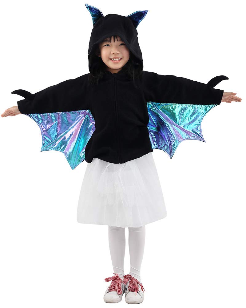 Coskidz Little Kids Girls Bat Wings Costume Halloween Cloak Fancy Dress
