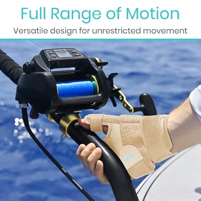 Vive Thumb & Wrist Brace for Right or Left Hand - Spica Splint Brace for Carpal Tunnel, Tendonitis, Arthritis in Hands or Fingers - Compression Support for Women Men - Stabilizer Relief for Bowling