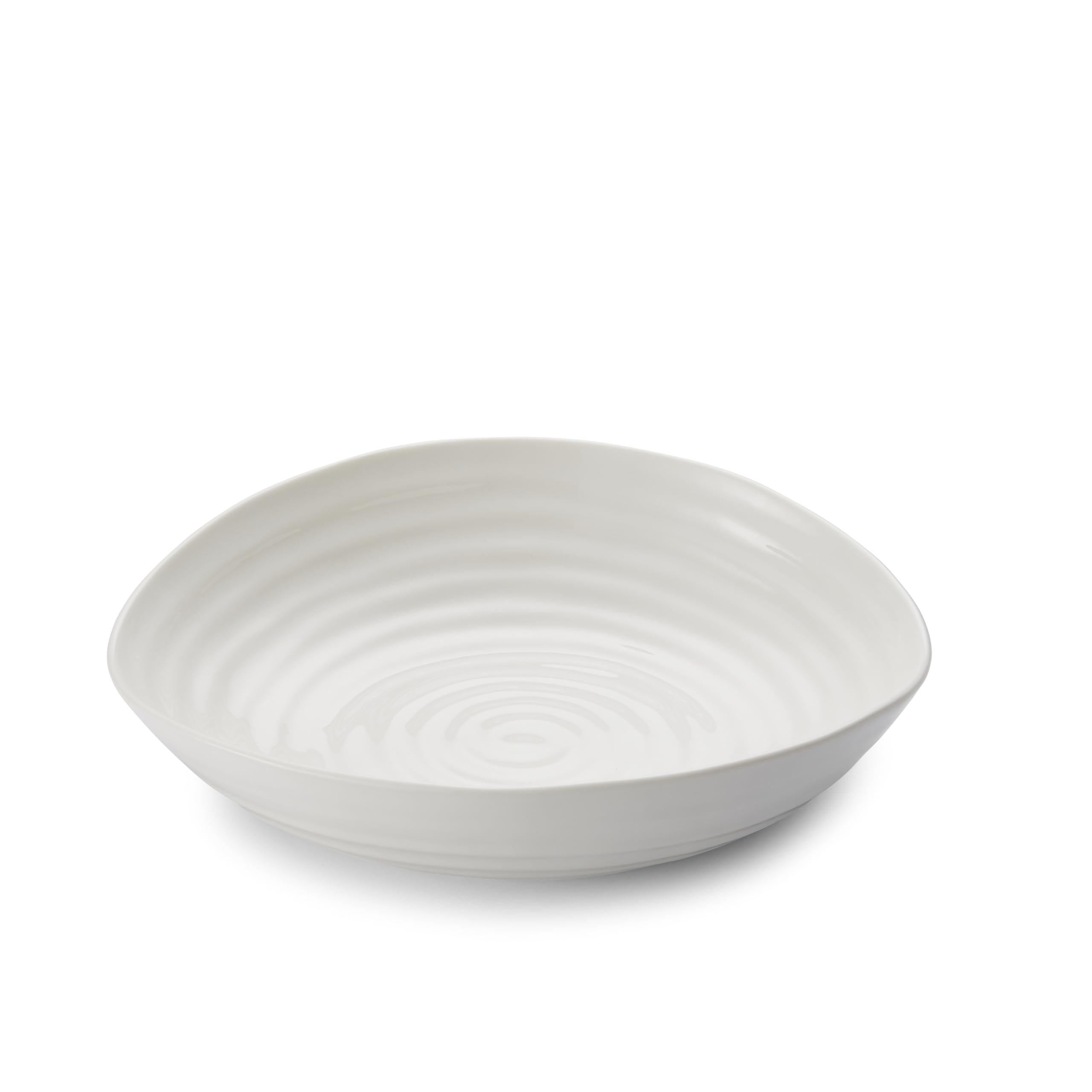 Portmeirion Sophie Conran Lot de 4 bols à pâtes blancs | Grands bols de service pour soupe ou salade | 22,9 cm | en porcelaine fine | passent au micro-ondes et au lave-vaisselle