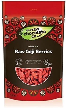 The Raw Chocolate Company Organic Goji Berries 150g (Pack of 4)