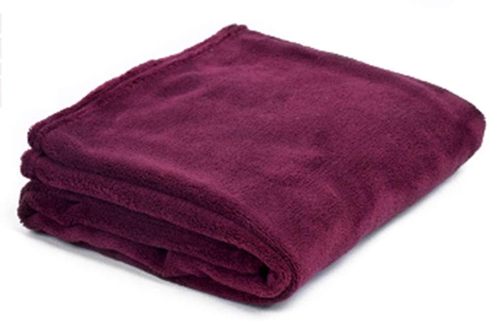 BangDon 1Pack Super Soft Coral pet blanket, autumn and winter warm blanket, pet out blanket, dog portable air conditioning blanket, four seasons blanket. (100 * 70cm,Wine red)