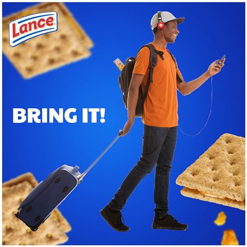 Lance Sandwich Crackers, Made with Whole Grain Crackers, Cheddar Cheese, 10 Packs, 6 Sandwiches Each - 8