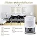 Ultra-quiet Mini Dehumidifier, BIOXO Portable Dehumidifier for 1300 cubic feet (172 sq ft) of a Small Space, Safe Dehumidifiers for Basements, Bathrooms, Wardrobes, Bookcases, Filing Cabinets, etc.