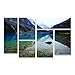Trademark Fine Art PL0044-P6-SET Lake Louise by Pierre Leclerc, 6 Piece Set
