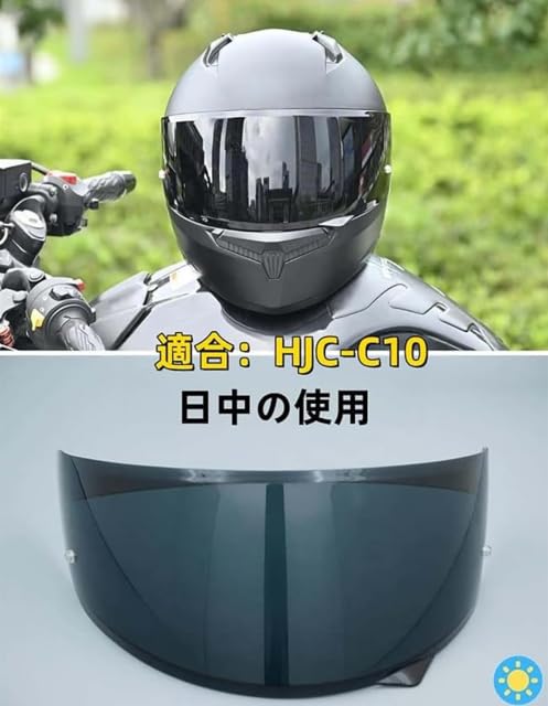 Amazon | CreateLyh1バイク ヘルメット シールド ミラーシールド HJC