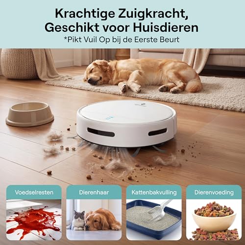 Robotstofzuiger met dweilfunctie SereneLife 700Pa zuigkracht, 3 modi, app-bediening, anti-val, automatisch opladen - Afbeelding 4