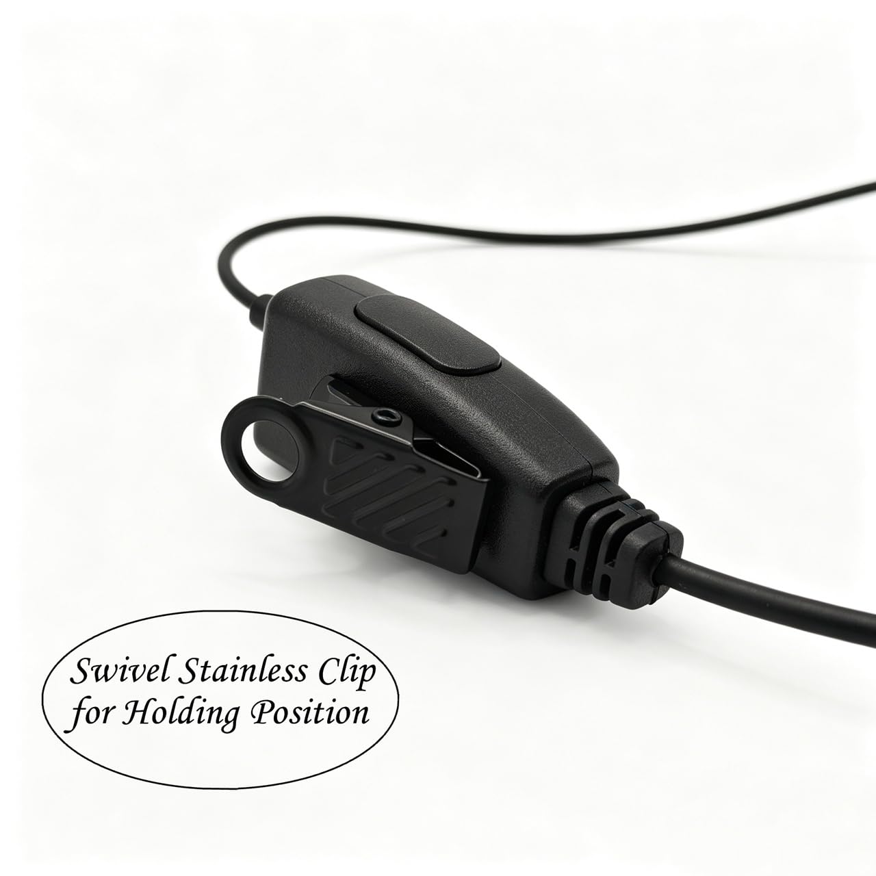Walkie Talkie - Auricolari a forma di D con microfono a 2 pin, per Baofeng UV-5R BF-F8HP BF-888S Retevis H-777 Arcshell (10 confezioni)