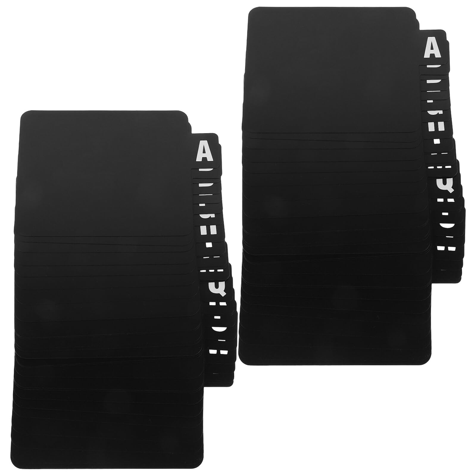 Juego de 2 Separadores de Índice Alfabéticos para Discos de Vinilo en Plástico Resistente, Organizadores de Estantes para Almacenamiento de Medios, Divisores para CD y