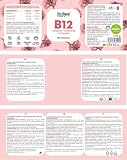 Vitamin B12 hochdosiert (180 Kapseln) aktiver 3-fach B12 Komplex mit Kofaktoren Folsäure, Vitamin B6 und Chlorella I B12 Vitamin Alternative zu Vitamin B12 Tropfen und Tabletten