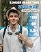 YALTOON Neck Fan, Hand Free Portable Neck Fans For Women, Kids, and Men, 3 Speed Adjustable Hanging Around Necklace Fan, Rechargeable Battery Operated Wearable Fan Personal Fans Cooling Neck Fan
