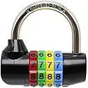 Bosvision Combination Padlock for Gym Locker and Escape Room, Code Padlock, 7.8mm shackle