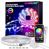 [Einfach zu installieren]: Eine Rolle 12.2m Lichtstreifen, es ist sehr einfach ohne andere Werkzeuge zu installieren.Dieser Licht streifen haben auf der Rückseite selbstklebend band und kann überall angebracht werden.(Es hat zusätzliche Schnallen, die den Lichtstreifen stabiler machen können.Tipps:Es ist nicht wasserdicht und für den Innenbereich konzipiert.)