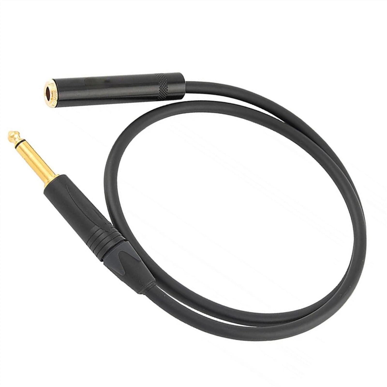 TSTS Cavo Strumento per Chitarra Cavo MONO MASCHIO-FEMMINA-CAVO PATCH Da 6,35 MM Fatto A Mano - ANGOLO PER CHITARRA DA 1/4" Cavo Di Prolunga Per Strumento(6m)
