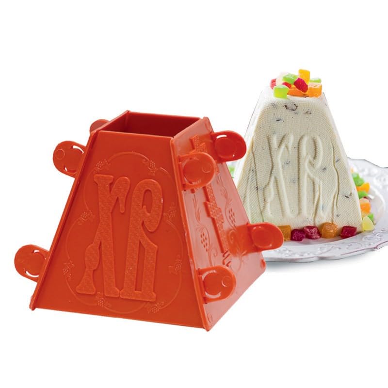 Moule à gâteau de Pâques au fromage cottage (hauteur 11,5 cm) pour 0,7-1 kg Pasotshniza en plastique