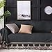 lovehouse Plush Sofa Slipcover,1-Piece Vintage Lace Suede Couch Cover Anti-Slip Furniture Protector for 1 2 3 4 Cushions Sofas-Grey 200x380cm(79x150inch)