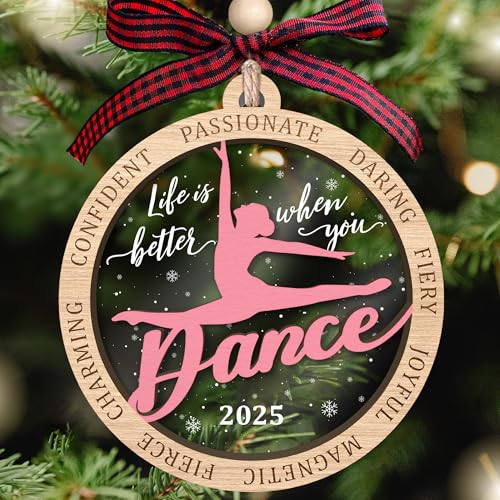 KatAndNat Dance Ornament - Dancer Christmas Ornaments for Tree - Dancing Gifts for Dance...