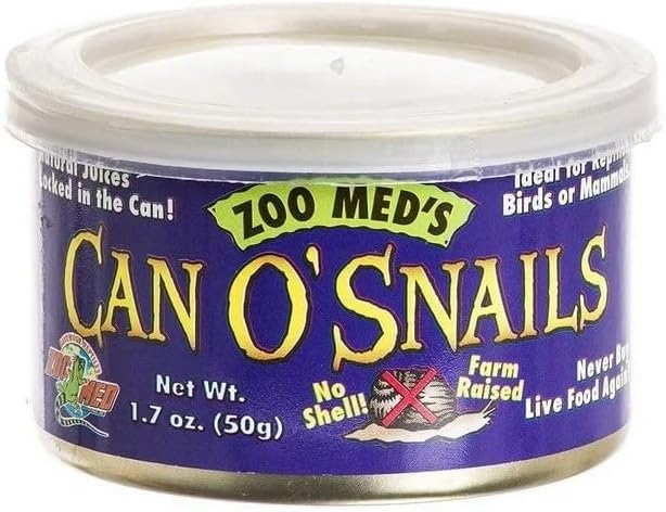 Zoo Med Can O' Snails 1.2 oz (15-30 Snails) - Pack of 12