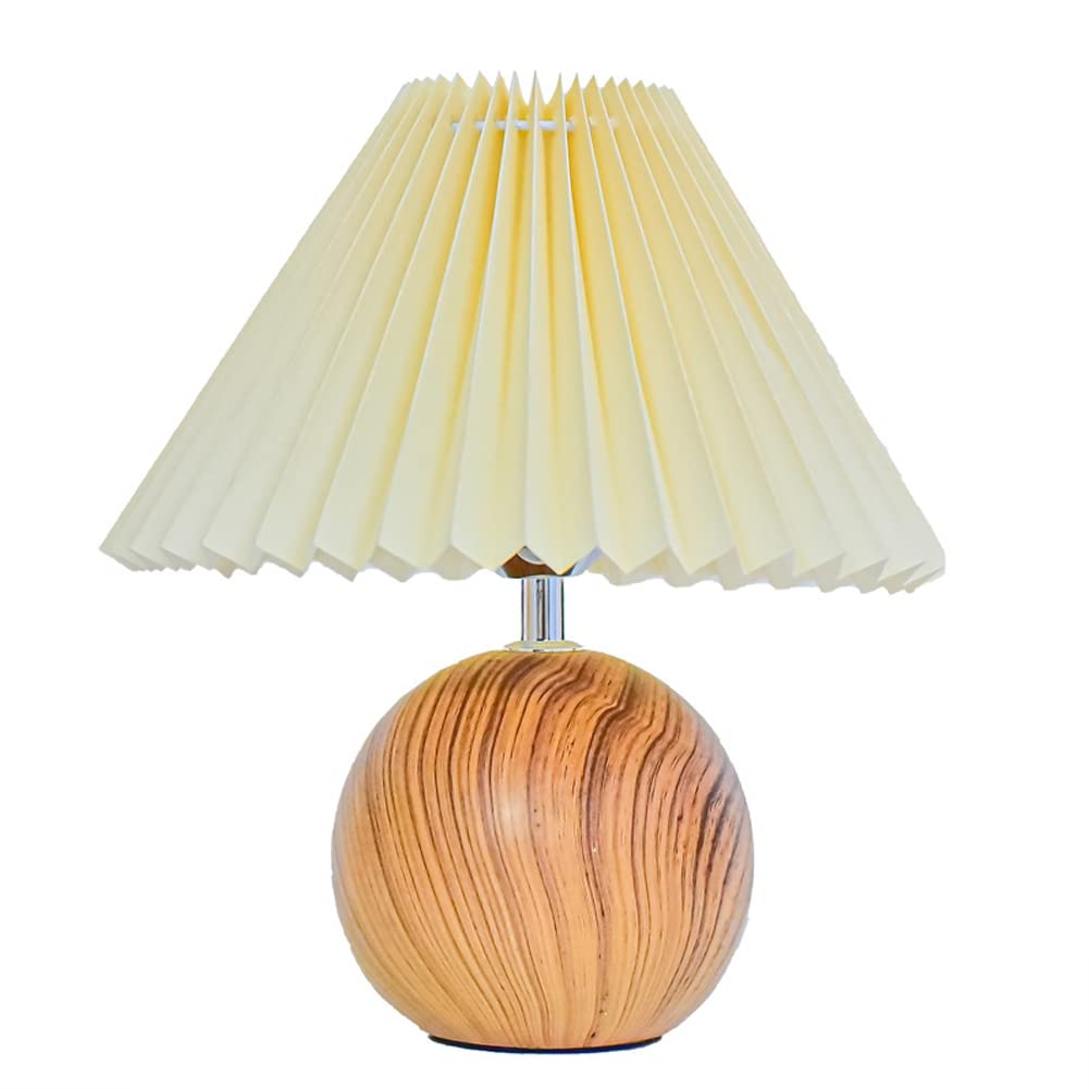 iFutniew Table Lamp Wood Nightstand Lamp Study Reading Table Light for Living Room Bedroom Bedside Decorative