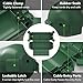 BN-LINK Outdoor Extension Cord Safety Cover, Cord Connector Protector Waterproof with 4 Latches, Plug Cover for Holiday String Lights & Tools, Green, 1 Pack