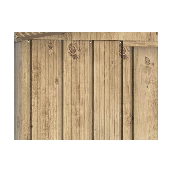 tepro Duramax Top Shed 8 x 6 Metall Gartenhaus aus feuerverzinktem Stahl, Starke verstärkte Dachstruktur, wartungsfrei… – Bild 5