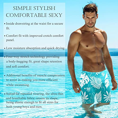 Jammers de natación multicolor para entrenar con estilo tropical 3