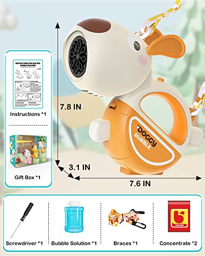 Bubble Machine Gun Toys For Toddlers: Outside Toys For Toddlers 1-3 | Bubbles For Kids | Bubble Blower For Bubble Blaster| 2 Year Old Girl Birthday Gift Bubble Maker | Battery Operated Bubble Gun Toy #TOP5