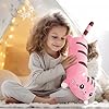 AFAN Long Cat Plush Cute Cat Body Pillows Kawaii Stuffed Animals Plushies Soft Cuddly Cotton Plush Toys Room Decor Gifts for Kids Girls Boys Adults (Pink, 19.6 Inch) #1