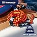WOW Sports World of Watersports 2k 60 ft. Tow Rope with Floating Foam Buoy 1 or 2 Person Tow Rope for Boating, 11-3000, Red