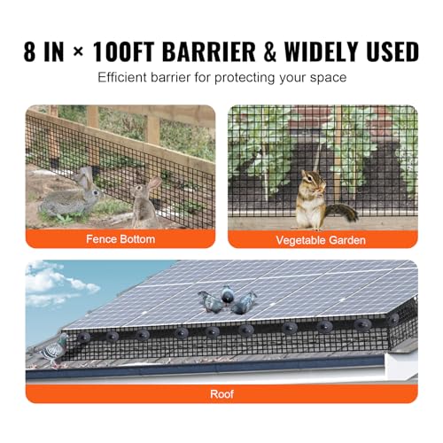 Kit de protección para panel solar VEVOR de 20,3cm para evitar daños de aves 7