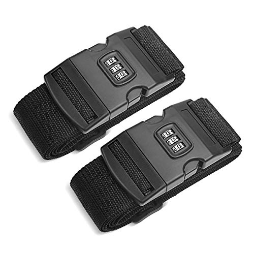 AZFUNN-2-PCS-Luggage-Straps-with-3-Dial-Combination-Lock-Suitcase-Belts-Travel-Accessories-Bag-Straps-Adjustable-Length-45-inch-to-69-inch