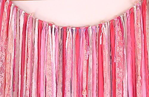 Pink 6 foot long Curtain, Banner, Boho Unique Window Covering, Gyspy Romance Retreat Decor, Shabby Hippie Creative Style, Morrocan India