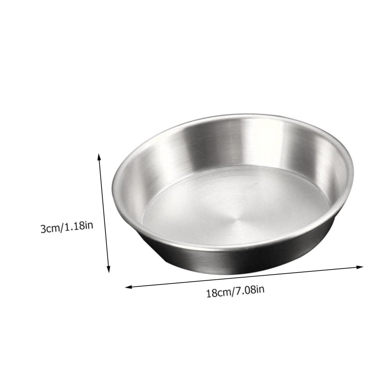 Ciieeo Adopted from Stainless Steel Multi-use Pizza Baking Pan Storage Plate for Household