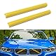 YIUBCZOQI Nieren Streifen Kühlergrill Einsätze Zierleiste Frontgrill Einsatz für BMW 1er 2er 3er 4er 5er 6er 7er, F20 F21 F22 F23 F30 F31 F32 F33 F36 G30 G32 G11 G12 G14 Grill Streifen 2PCS Gelb